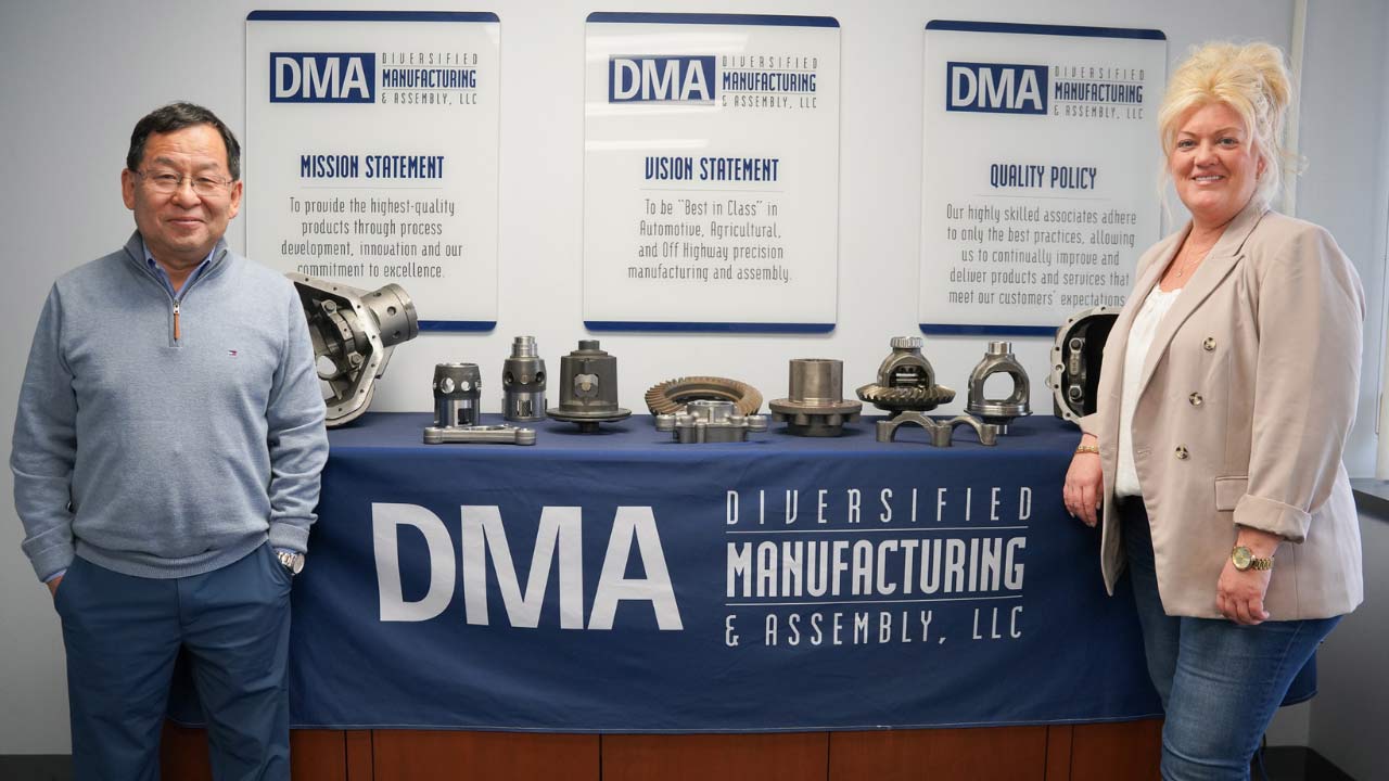 DMA - Diversified Manufacturing Assembly - General Manager Inacio Moriguchi and Plant Manager Tracey Benenati